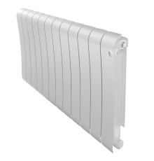 Радиатор биметаллический Royal Thermo Infinity 500 Bianco Traffico 12 секций боковое подключение НС-1630019