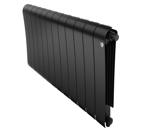 Радиатор биметаллический Royal Thermo Infinity 500 Noir Sable VR80 12 секций нижнее подключение НС-1658382