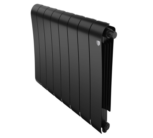 Радиатор биметаллический Royal Thermo Infinity 500 Noir Sable VR80 8 секций нижнее подключение НС-1658385
