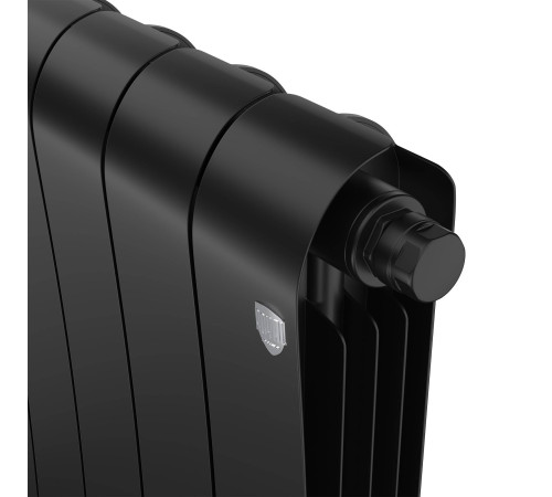 Радиатор биметаллический Royal Thermo Infinity 500 Noir Sable VR80 8 секций нижнее подключение НС-1658385