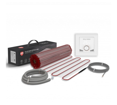 Нагревательный мат Royal Thermo Flat Mat RTFM 2-150-5 с терморегулятором RTI-16 НС-1685477
