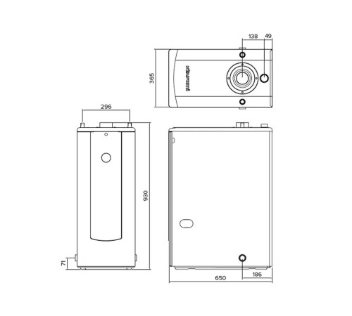 Котел дизельный напольный Kiturami TURBO-13 двухконтурный TURBO-13