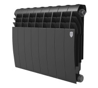 Радиатор биметаллический Royal Thermo BILINER 350 Noir Sable 8 секций боковое подключение НС-1682259