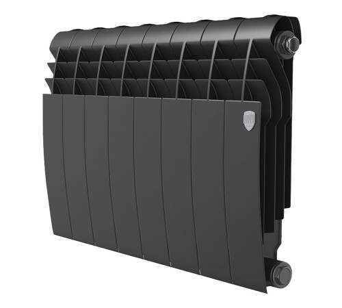Радиатор биметаллический Royal Thermo BILINER 350 Noir Sable 8 секций боковое подключение НС-1682259