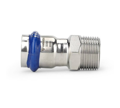 Муфта раструбная Varmega Inox Press НР 15x3/4 VSS02.15.034