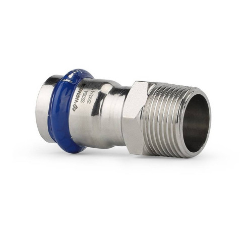 Муфта раструбная Varmega Inox Press НР 15x3/4 VSS02.15.034