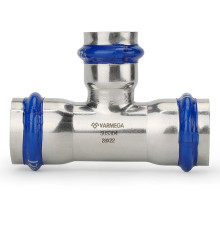 Тройник Varmega Inox Press раструбный переходной 28x28x22 мм 1659653