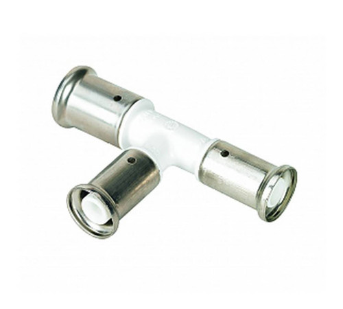 Тройник переходный Henco PVDF пресс 20х16х16 мм белый 11PK-201616