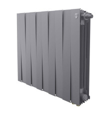 Радиатор биметаллический Royal Thermo PianoForte 500 Silver Satin 4 секции нижнее подключение НС-1506372