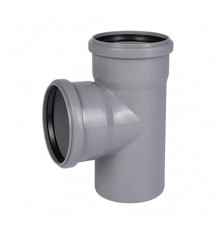 Тройник канализационный Ostendorf HTEA 50/50 мм 87° серый 112300