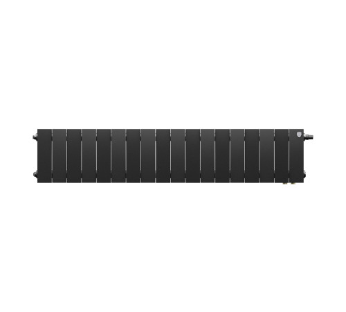 Радиатор биметаллический Royal Thermo PianoForte 200 Noir Sable 18 секц. нижнее подключение VDR80 1506330