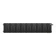 Радиатор биметаллический Royal Thermo PianoForte 200 Noir Sable 18 секц. нижнее подключение VDR80 1506330