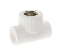 Тройник полипропиленовый РОСТерм PPR комбинированный 25х1/2х25 мм ВР НС-1517237