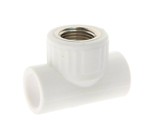 Тройник полипропиленовый РОСТерм PPR комбинированный 25х1/2х25 мм ВР НС-1517237