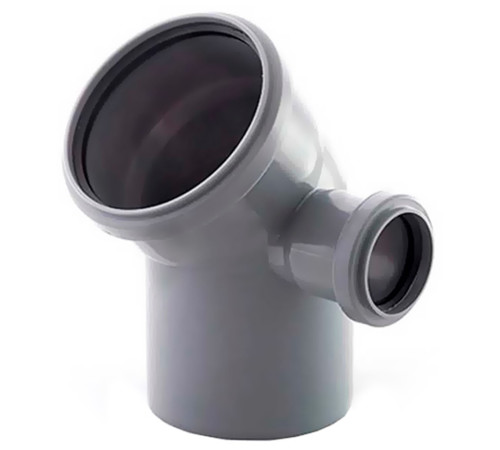 Отвод 45° Ostendorf Skolan Safe 110/50 мм комбинированный правый 1611729