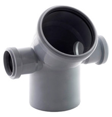 Отвод 45° Ostendorf Skolan Safe 110/50/50 мм комбинированный двухсторонний 1611730