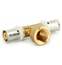 Тройник пресс Uni-Fitt 20х1/2х20 мм ВР 1513629