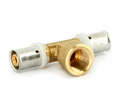 Тройник пресс Uni-Fitt 20х1/2х20 мм ВР 1513629