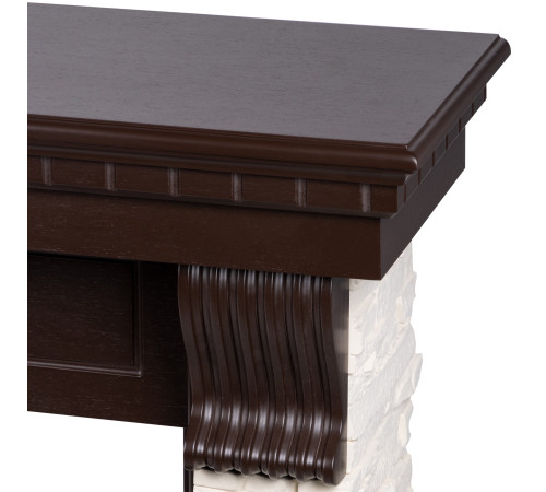 Каминокомплект Electrolux EFP/P-4220LS с порталом Firelight Michigan 42/40/36 камень молочный / темный дуб НС-1722877