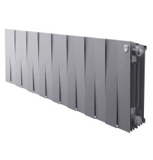 Радиатор биметаллический Royal Thermo PianoForte 300 16 секций боковое подключение серебристый 1682343