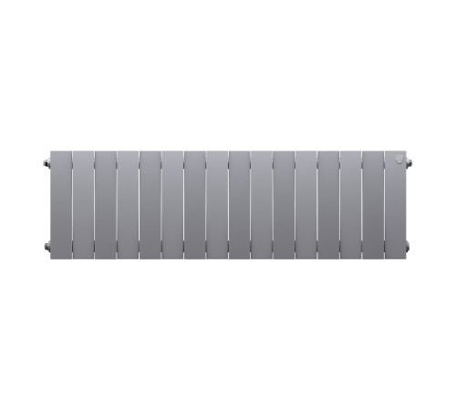 Радиатор биметаллический Royal Thermo PianoForte 300 16 секций боковое подключение серебристый 1682343