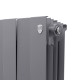 Радиатор биметаллический Royal Thermo PianoForte 300 16 секций боковое подключение серебристый 1682343