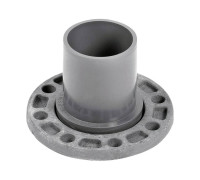 Патрубок ХЕМКОР гладкий с металлическим фланцем 110х100 мм 1455296