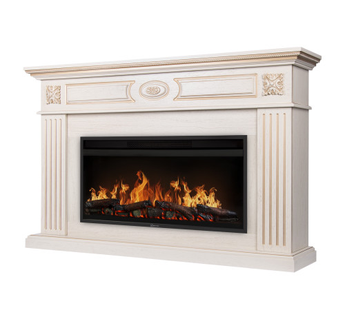 Каминокомплект Electrolux EFP/P-3620LS с порталом Siena 42/40/36 слоновая кость с золотой патиной 1705200
