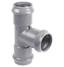 Тройник напорный ХЕМКОР НПВХ раструбный 110х110 мм 90° SDR 26 PN10 НС-1453756