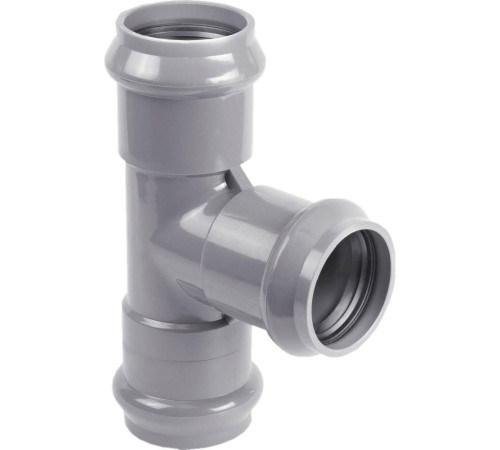 Тройник напорный ХЕМКОР НПВХ раструбный 110х110 мм 90° SDR 26 PN10 НС-1453756