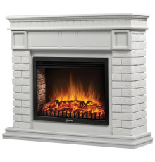 Каминокомплект Electrolux Bricks 30 камень белый белая эмаль с очагом EFP/P-3020LS N 1748159