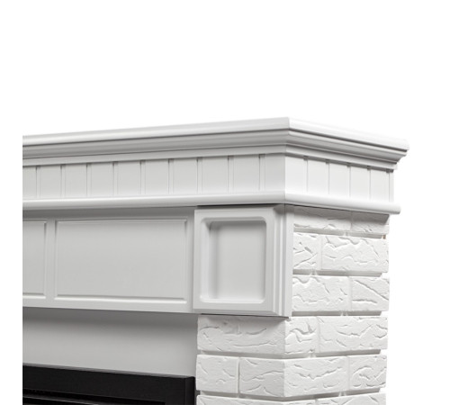 Каминокомплект Electrolux Bricks 30 камень белый белая эмаль с очагом EFP/P-3020LS N 1748159