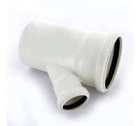 Тройник канализационный Sinikon Comfort 110x50 мм 45° 510031.K