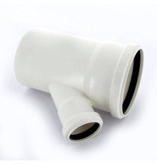 Тройник канализационный Sinikon Comfort 110x50 мм 45° 510031.K