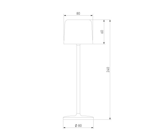 Светильник светодиодный настольный Bitty черный IP54 TL70260