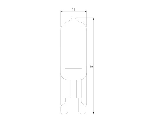 Светодиодная лампа G9 LED 3W 220V 6500K стекло BLG913