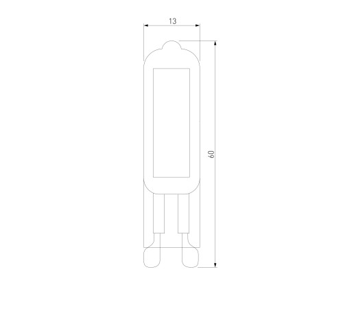 Светодиодная лампа G9 LED 5W 220V 4200K стекло BLG915
