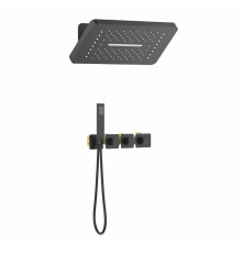 Душевая система встроенная с термостатом Timo Petruma SX-5249/03SM черный SX-5249/03SM