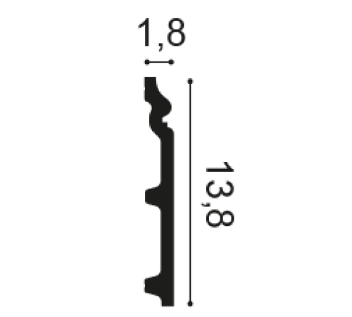 Плинтус Orac Decor CONTOUR SX118