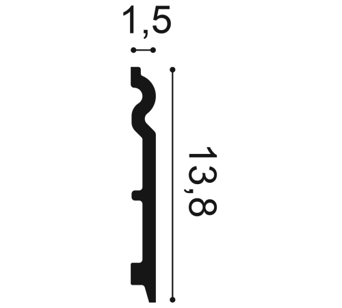 Плинтус напольный гибкий Orac Decor SX138F