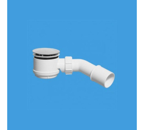 Сифон для поддона McAlpine бутылочный 50-75 мм высота 65 мм выход 40/50 мм хром MRS6C-SL-65