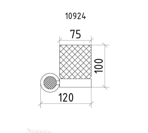 Стакан для зубных щеток подвесной Boheme Royal Cristal хром 10924-CR-B