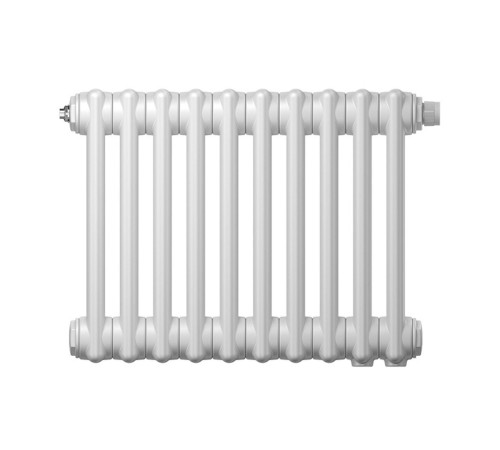 Радиатор стальной трубчатый Zehnder Charleston 2050 14 секций нижнее подключение 1/2 RAL 9016 кронштейны в комплекте 1247261