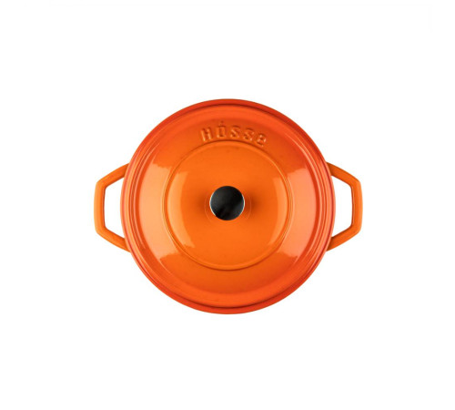 Кастрюля глубокая Hascevher Yeni Derin 24 см оранжевая A906524