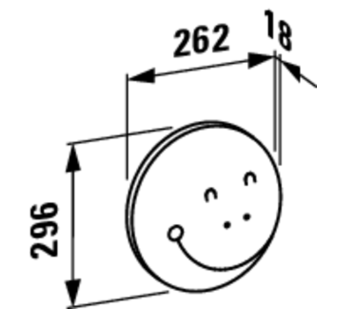 Декоративный элемент Laufen Florakids Голова гусеницы зеленый 296х262х187 мм 4.6161.1.003.472.1