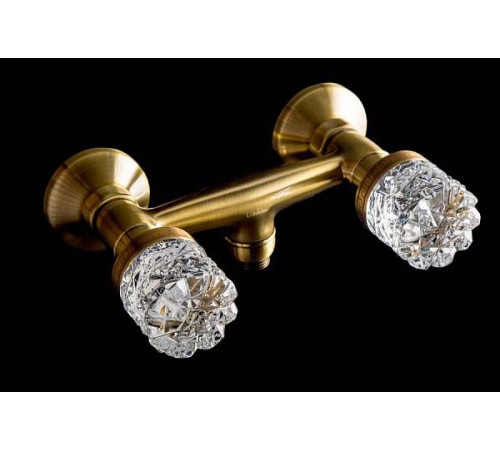 Смеситель для душа Boheme Crystal двухвентильный бронза 314-CRST