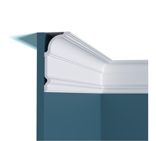 Карниз потолочный Perfect Plus P192 из ударопрочного полимера 2000x100x100 мм P192