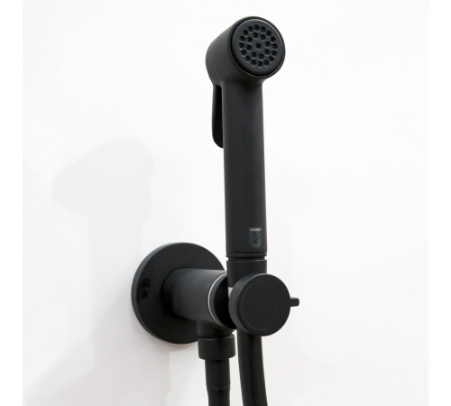 Гигиенический душ комплект Bossini Paloma Brass с прогрессивным смесителем черный матовый E37007B.073
