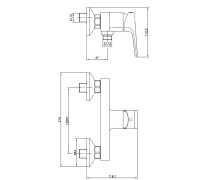 Смеситель для душа Cersanit Nature однорычажный 63065