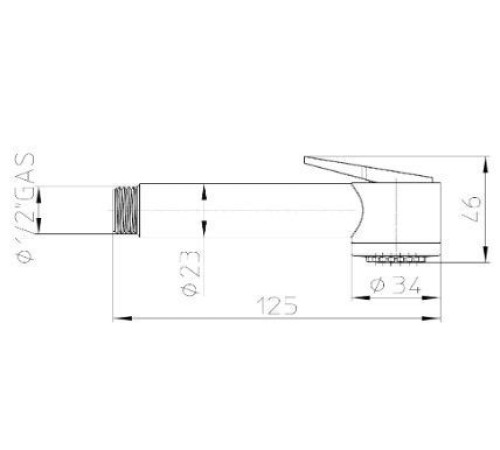 Гигиеническая лейка Bossini Paloma Gom хром B00457.030